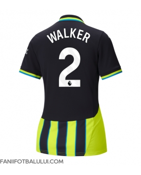 Manchester City Kyle Walker #2 Tricou Fotbal Replică 2024-25 Femei Deplasare